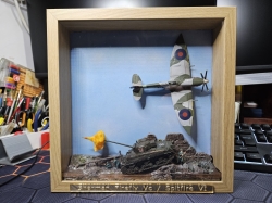 WWII winter close encounters diorama box frame gift WWII winter close encounters diorama box frame gift